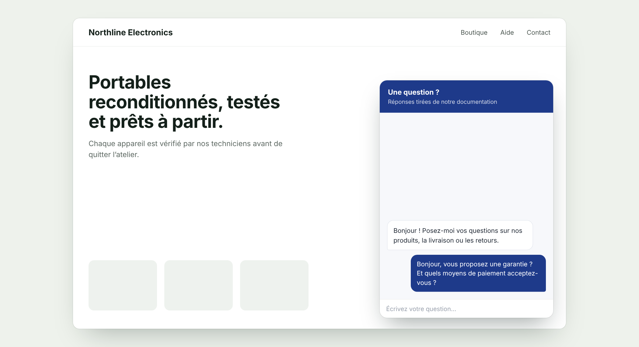 La question du client