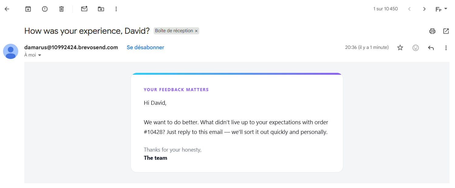 The review request